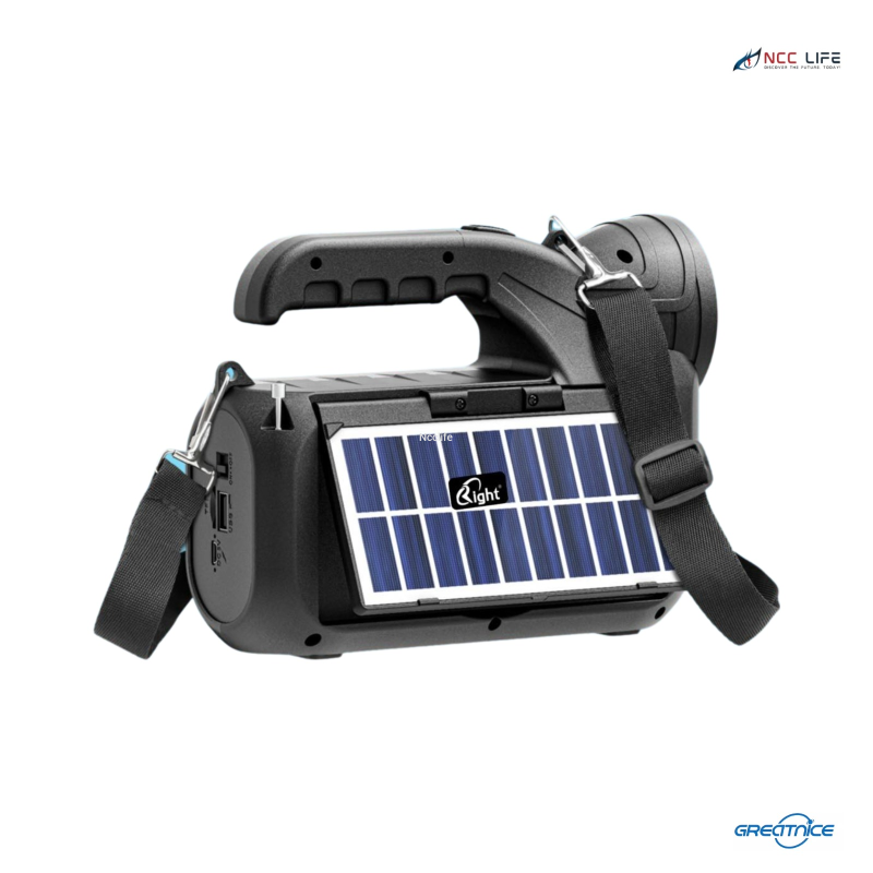 GTS-2068 Solar Bluetooth Speaker with Flashlight – Portable Outdoor Speaker