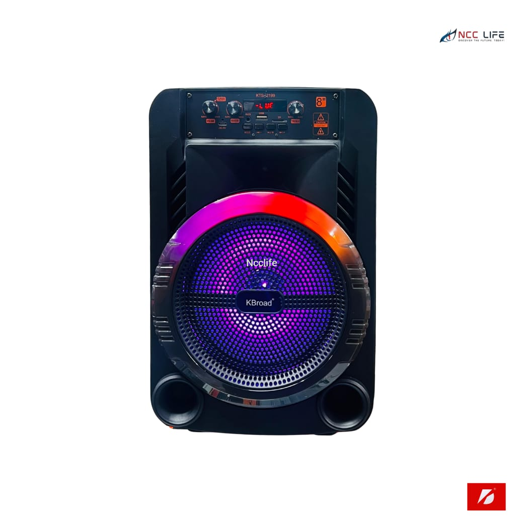 KTS-2199 Bluetooth Speaker – 8″ Inch Portable Wireless Speaker with Mic Support