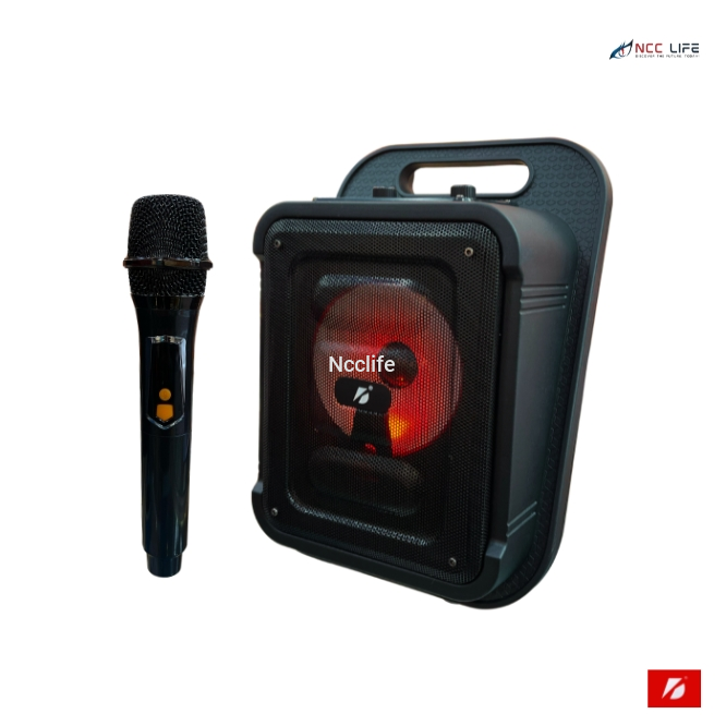 KBROAD Bluetooth Speaker with Wireless Mic 6.5" Inch – Model KTS-1885 Karaoke Box