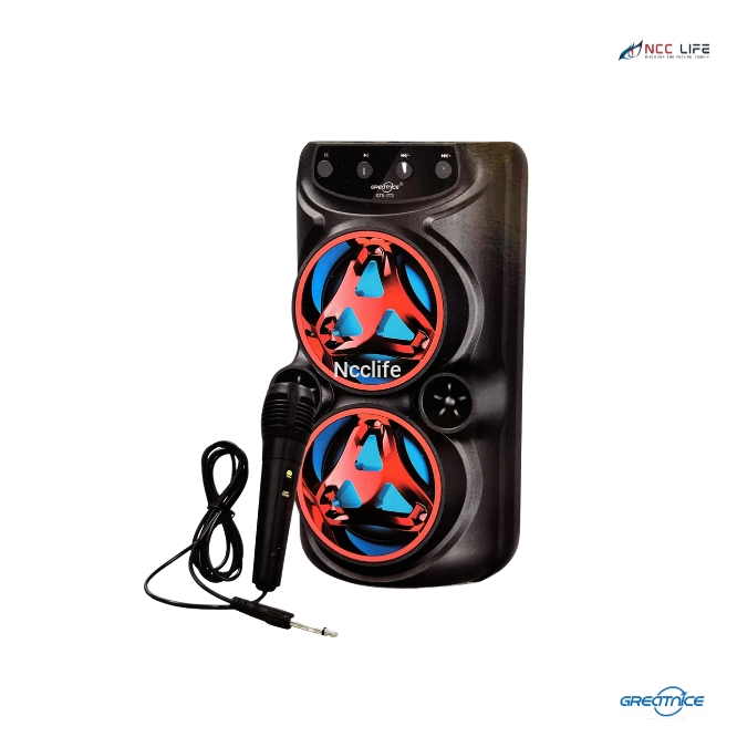Great Nice Portable Bluetooth Speaker with Wire Mic 3"x2" Inch – Model GTS-1772